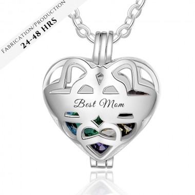 The Family Cage Heart Necklace