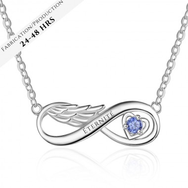 The Angel Wing Infinity Necklace