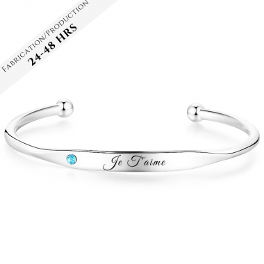 The Classic Birthstone Bangle