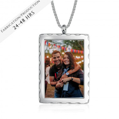 Le Collier Photo Classique Rectangle