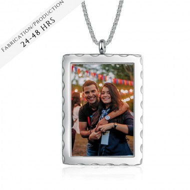 The Classic Rectangle Photo Necklace