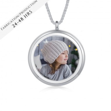 The Round Photo Necklace