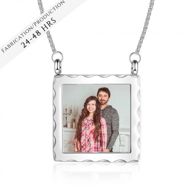 The Square Photo Necklace