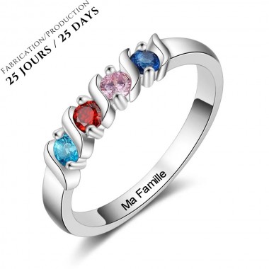 La Bague Famille Torsadée