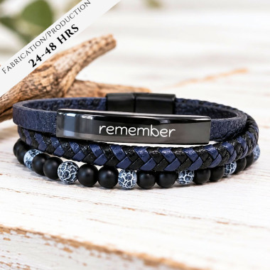 The BENJAMIN BLUE AND BLACK Bracelet