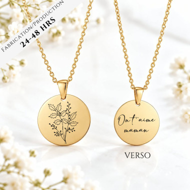 Le Collier FLORENCE OR JAUNE