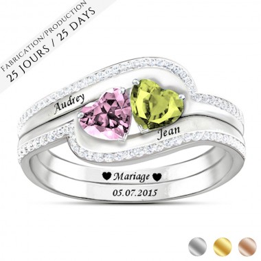 La Bague Engagement Double