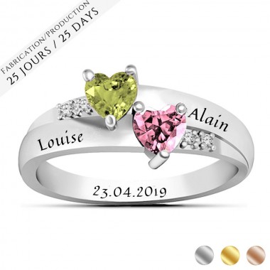The Double Hearts Love Ring