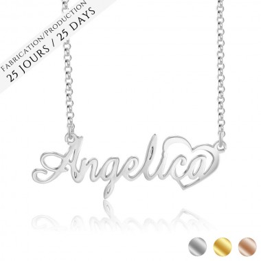 The Delicate Heart Name Necklace