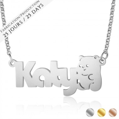 The Little Bear Name Necklace