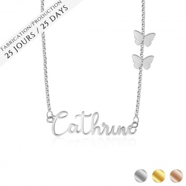 My Sweet Butterflies Name Necklace