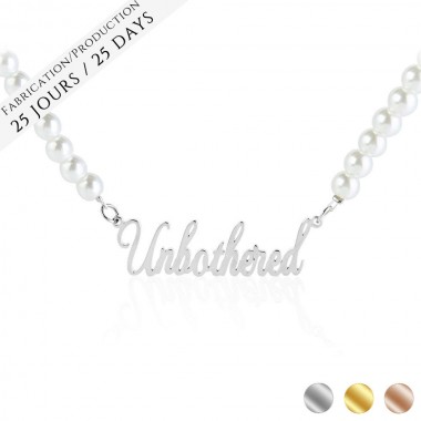 The Luxurious Name Pearl Necklace