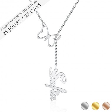 The Sweet Butterfly Name Necklace