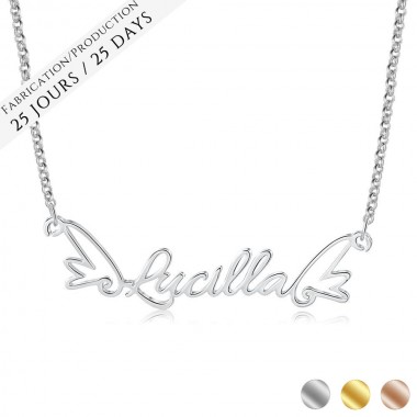 The Angel Wings Name Necklace