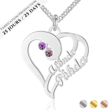 The Double Birth Love Name Necklace
